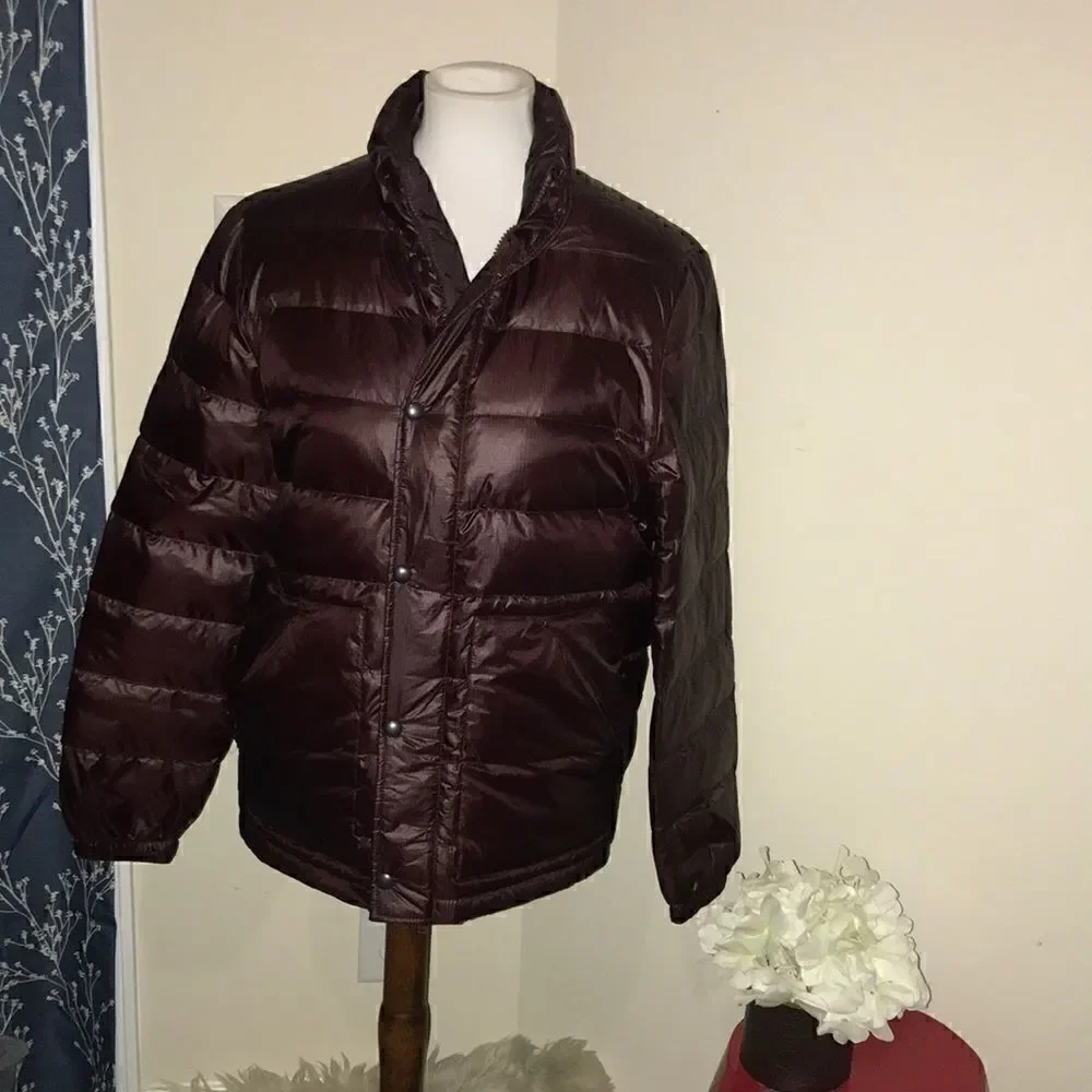 J. Crew Outerwear Down Puffer Jacket Quilted Brown